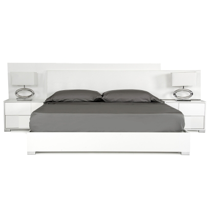 LA Furniture Monza Italian Modern White Bed VGACMONZA-BED Contemporary Style by Vig Furnitrue Number 72032A|71958A|78600 Catch Home Goods