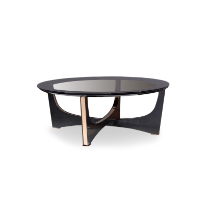 LA Furniture Talin Modern Black Crocodile & Rosegold Coffee Table VGUNCK813-120 Contemporary Style by Vig Furnitrue Number 72368 Catch Home Goods