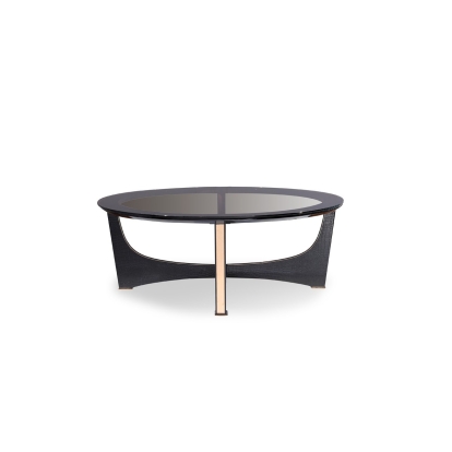 LA Furniture Talin Modern Black Crocodile & Rosegold Coffee Table VGUNCK813-120 Contemporary Style by Vig Furnitrue Number 72368 Catch Home Goods