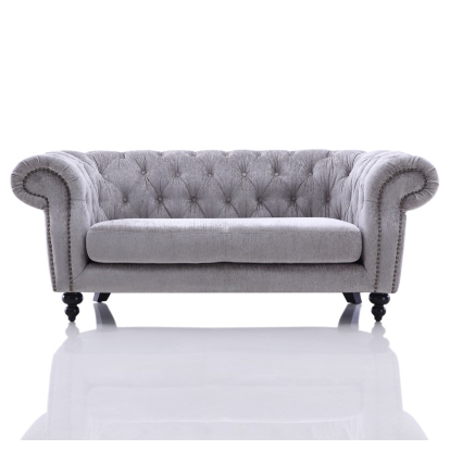 LA Furniture Alexandrina Grey Tufted Velvet Loveseat VG2T0892-LOVE-GRY Contemporary Style by Vig Furnitrue Number 17630A Catch Home Goods