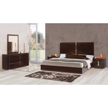 LA Furniture Eastern King Anastasia Italian Modern Ebony Bedroom Set VGACANASTASIA-SET-EK Contemporary Style by Vig Furnitrue Number 73854 Catch Home Goods
