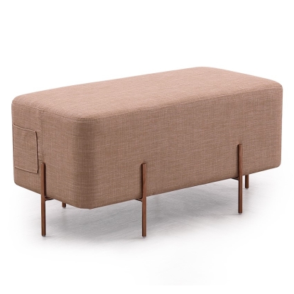 LA Furniture Adler Modern Brown Fabric Ottoman VG2T1181B-BRN Contemporary Style by Vig Furnitrue Number 74942 Catch Home Goods