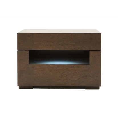 LA Furniture Ceres Modern Brown Oak and Grey Nightstand VGWCCG05-WNG Contemporary Style by Vig Furnitrue Number 14670 Catch Home Goods