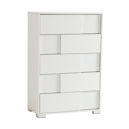 LA Furniture Monza Italian Modern White Chest VGACANCONA-CH-WHT Contemporary Style by Vig Furnitrue Number 17593 Catch Home Goods