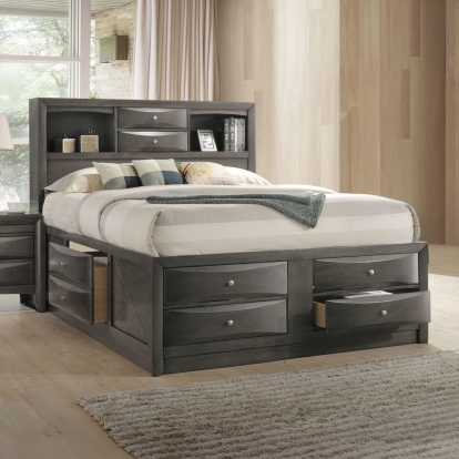 Acme Ireland Queen Bed with Storage Model 22700Q