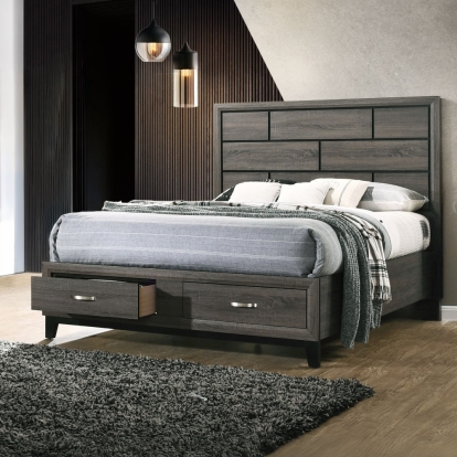 Acme Valdemar EK Bed with Storage Model 27057EK