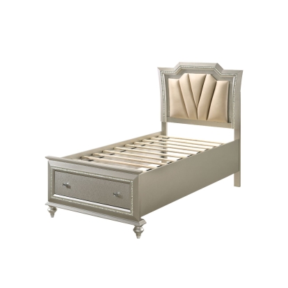 Acme Kaitlyn Twin Bed with Led & Storage Model 27240T