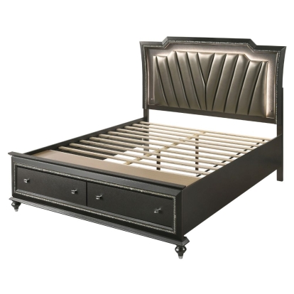 Acme Kaitlyn EK Bed with Led & Storage Model 27277EK