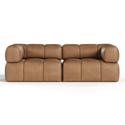 LA Furniture Everest Modern Brown Leather Modular Sectional Sofa-2-Piece Sectional VGOD-ZW-23118-MOD-2-Piece Sectional Contemporary Style by Vig Furnitrue Number 83539 Catch Home Goods