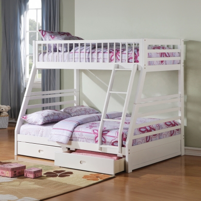 Acme Jason Twin/Full Bunk Bed with Storage Model 37040