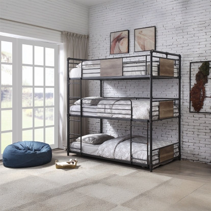 Acme Brantley Triple Twin Bunk Bed Model 37820
