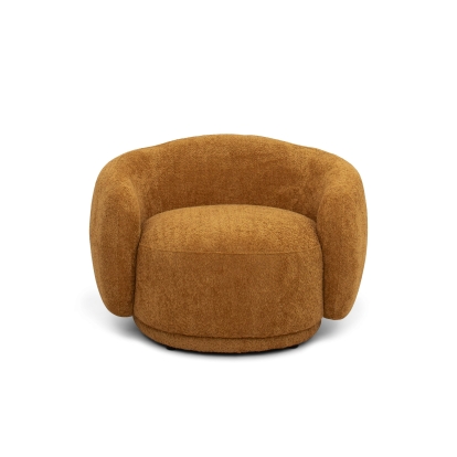 LA Furniture Andrew Modern Orange Fabric Swivel Accent Chair VGEV-B1830-CHR-ORG Contemporary Style by Vig Furnitrue Number 81296 Catch Home Goods