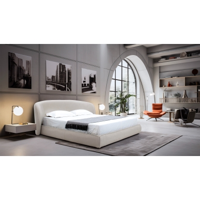 LA Furniture Eastern King Lambert Modern Beige Fabric Upholstered Bed VGEVA149-BGE-BED-01-EK Contemporary Style by Vig Furnitrue Number 81299 Catch Home Goods