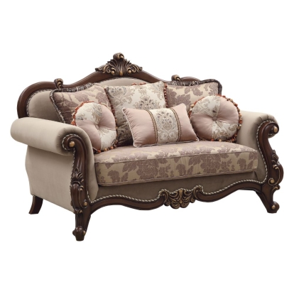 Acme Mehadi Loveseat with 6 Pillows Model 50691