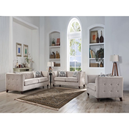 Acme Cyndi Loveseat with 2 Pillows Model 52056