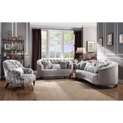 Acme Saira Loveseat with 3 Pillows Model 52061