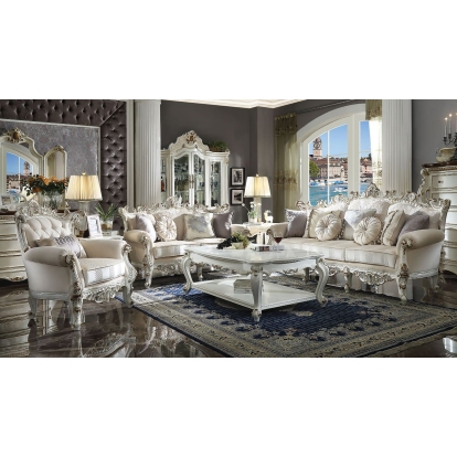 Acme Picardy II Sofa with 7 Pillows Model 53460