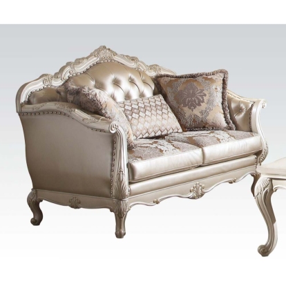 Acme Chantelle Loveseat with 3 Pillows Model 53541