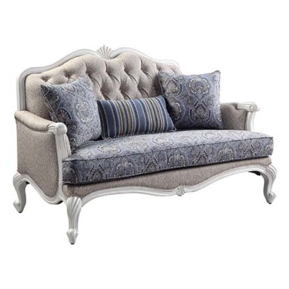 Acme Ciddrenar Loveseat with 3 Pillows Model 54311