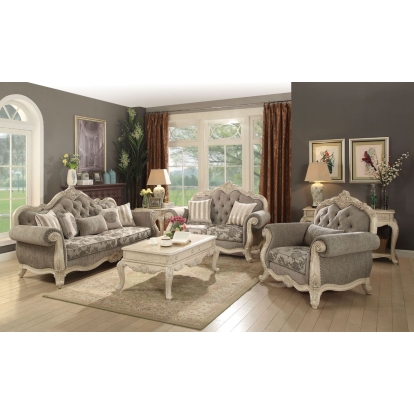 Acme Ragenardus Sofa with 5 Pillows Model 56020