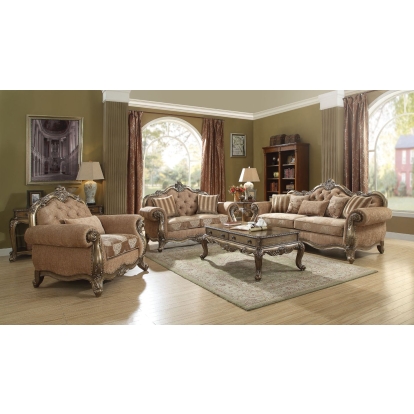 Acme Ragenardus Sofa with 5 Pillows Model 56030