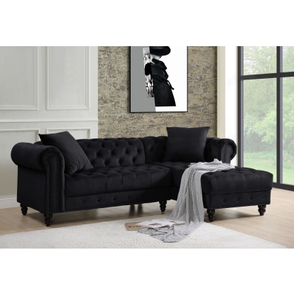 Acme Adnelis Sectional Sofa with 2 Pillows Model 57320