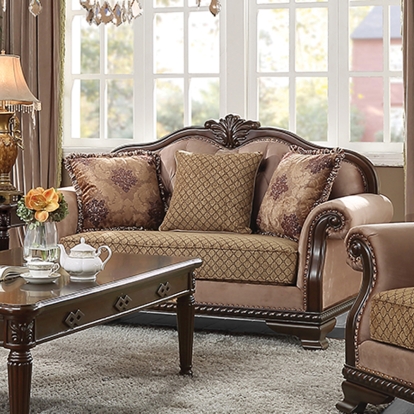 Acme Chateau De Ville Loveseat with 3 Pillows(Same LV01589) Model 58266