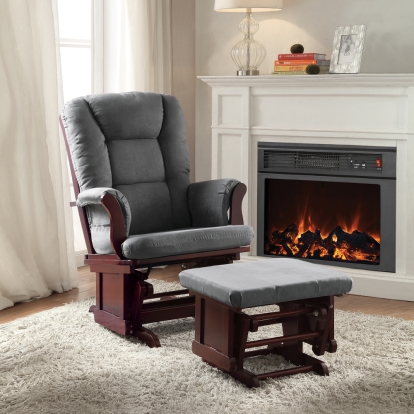 Acme Adeliza Glider Chair & Ottoman Model 59338