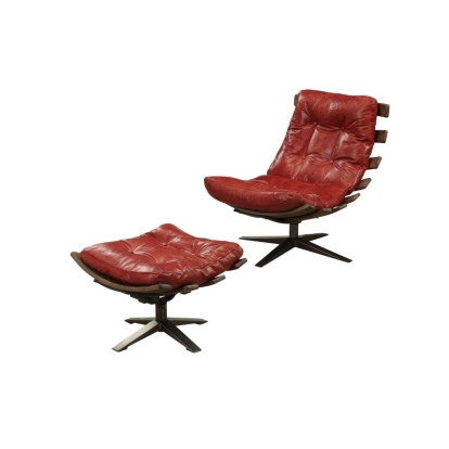 Acme Gandy Chair & Ottoman Model 59531