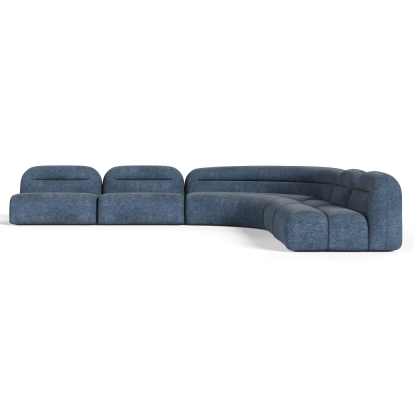 LA Furniture Forman Modern Blue Fabric Modular Sectional Sofa-5-Piece Sectional VGOD-ZW-23029-MOD-BLU-5-Piece Sectional Contemporary Style by Vig Furnitrue Number 81636|81636A Catch Home Goods