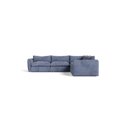 LA Furniture Kinsey Modern Blue Fabric Modular Sectional Sofa-5-Piece Sectional VGKK-KF.8035-MOD-NAVY-5-Piece Sectional Contemporary Style by Vig Furnitrue Number 81139|81139A Catch Home Goods
