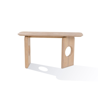 LA Furniture Osaka Modern Faux Marble + Natural Ash Console Table VGCS-CON-22116 Contemporary Style by Vig Furnitrue Number 80455 Catch Home Goods