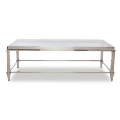 LA Furniture Agar Modern Glass & Stainless Steel Coffee Table VGHB235D Contemporary Style by Vig Furnitrue Number 72761 Catch Home Goods