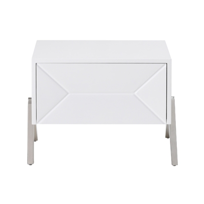 LA Furniture Candid Modern White Nightstand VGVCN1109 Contemporary Style by Vig Furnitrue Number 72983 Catch Home Goods