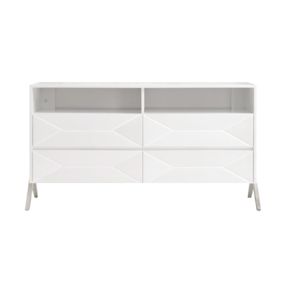 LA Furniture Candid Modern White Dresser VGVCJ1109-D Contemporary Style by Vig Furnitrue Number 72984 Catch Home Goods