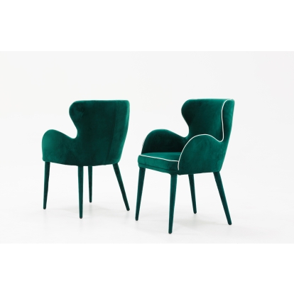 LA Furniture Tigard Modern Green Fabric Dining Chair VGEUMC-883CH-A-GRN Contemporary Style by Vig Furnitrue Number 73557 Catch Home Goods