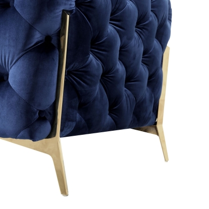 LA Furniture Sheila Transitional Dark Blue Fabric Loveseat VGCA1346-BLUE-L Contemporary Style by Vig Furnitrue Number 73693 Catch Home Goods