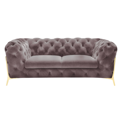 LA Furniture Sheila Transitional Silver Fabric Loveseat VGCA1346-SIL-L Contemporary Style by Vig Furnitrue Number 73697 Catch Home Goods