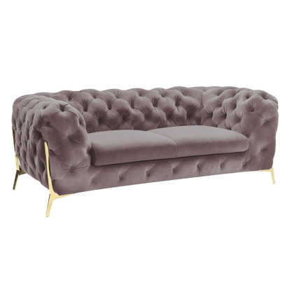 LA Furniture Sheila Transitional Silver Fabric Loveseat VGCA1346-SIL-L Contemporary Style by Vig Furnitrue Number 73697 Catch Home Goods