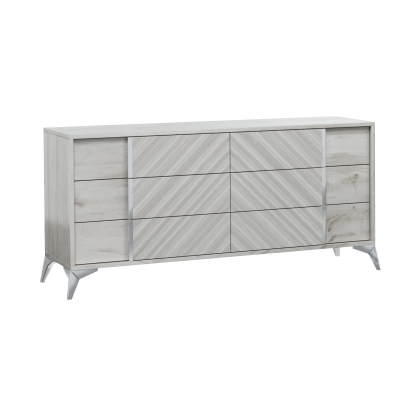 LA Furniture Alexa Italian Modern Grey Dresser VGACALEXA-DRS Contemporary Style by Vig Furnitrue Number 73702 Catch Home Goods