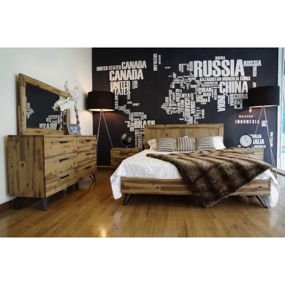 LA Furniture Eastern King Sala Modern Light Wood Bedroom Set VGWHSALA-SET-EK Contemporary Style by Vig Furnitrue Number 73758 Catch Home Goods