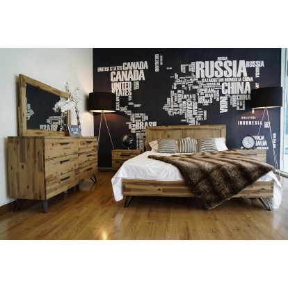 LA Furniture Eastern King Sala Modern Light Wood Bedroom Set VGWHSALA-SET-EK Contemporary Style by Vig Furnitrue Number 73758 Catch Home Goods