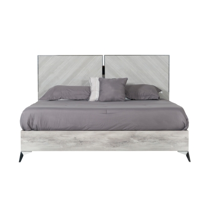 LA Furniture Alexa Italian Modern Grey Bed VGACALEXA-BED Contemporary Style by Vig Furnitrue Number 73791A|73699A Catch Home Goods
