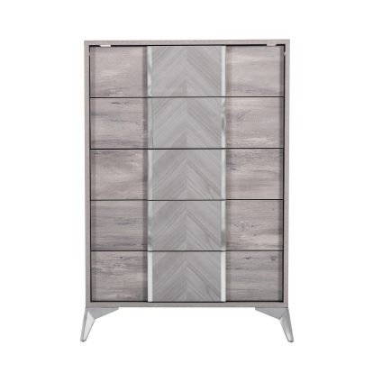 LA Furniture Alexa Italian Modern Grey Chest VGACALEXA-CHEST Contemporary Style by Vig Furnitrue Number 74189 Catch Home Goods