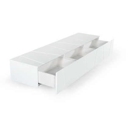 LA Furniture Chrysler Modern White TV Stand VGVCTV8978-WHT Contemporary Style by Vig Furnitrue Number 74227A Catch Home Goods