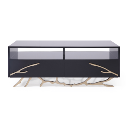LA Furniture Legend Modern Black & Gold Coffee Table VGVCCT8111-BLK Contemporary Style by Vig Furnitrue Number 74262 Catch Home Goods