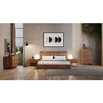 LA Furniture Lorenzo Italian Modern Light Oak Bedroom Set VGACLORENZO-SET Contemporary Style by Vig Furnitrue Number 74480|74331 Catch Home Goods