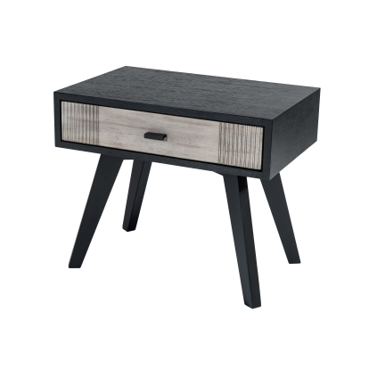 LA Furniture Panther Contemporary Grey & Black 4-Piece Bedroom Set VGMA-BR-77-4PC-SET Contemporary Style by Vig Furnitrue Number 86141 Catch Home Goods