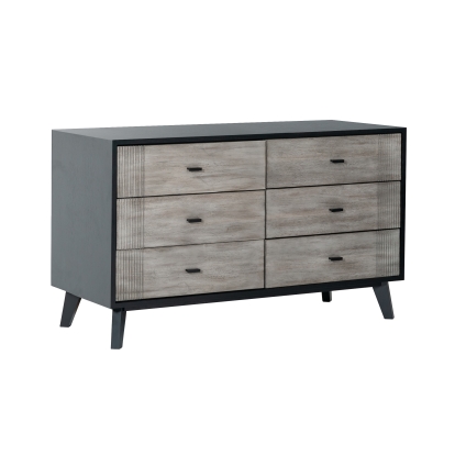 LA Furniture Panther Contemporary Grey & Black Dresser VGMABR-77-DRS Contemporary Style by Vig Furnitrue Number 74768 Catch Home Goods