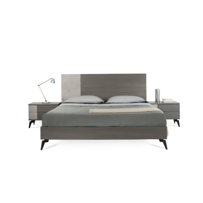 LA Furniture Eastern King Palermo Italian Modern Faux Concrete & Grey Bed VGACPALERMO-BED-EK Contemporary Style by Vig Furnitrue Number 74779A Catch Home Goods